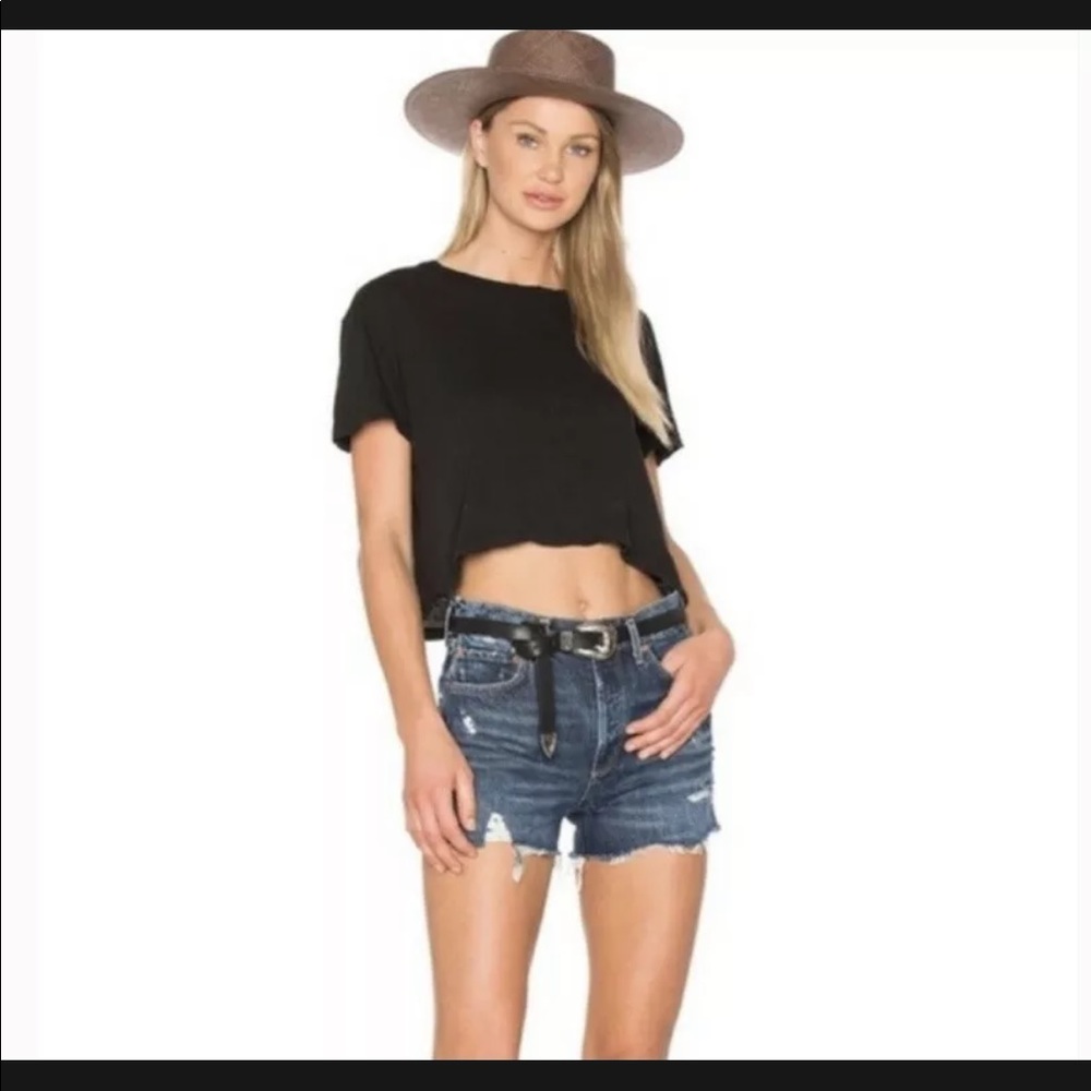 Agolde Jaden high waisted jean shorts